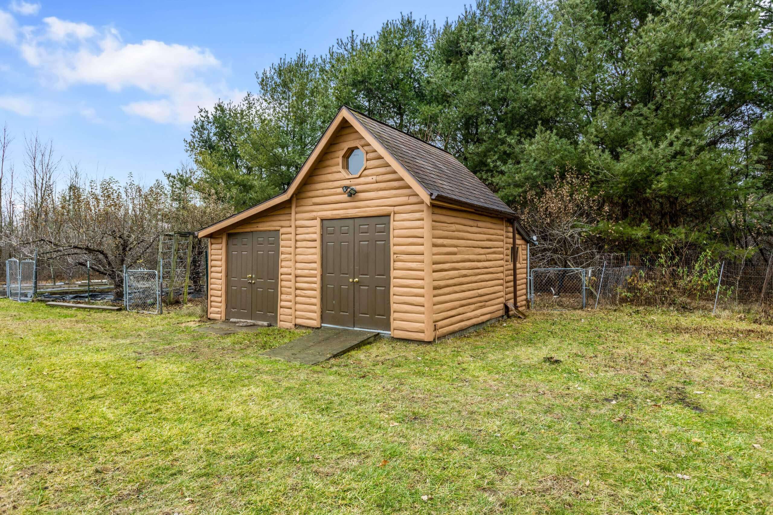 Before outdoor sky replacement in real estate photo editing