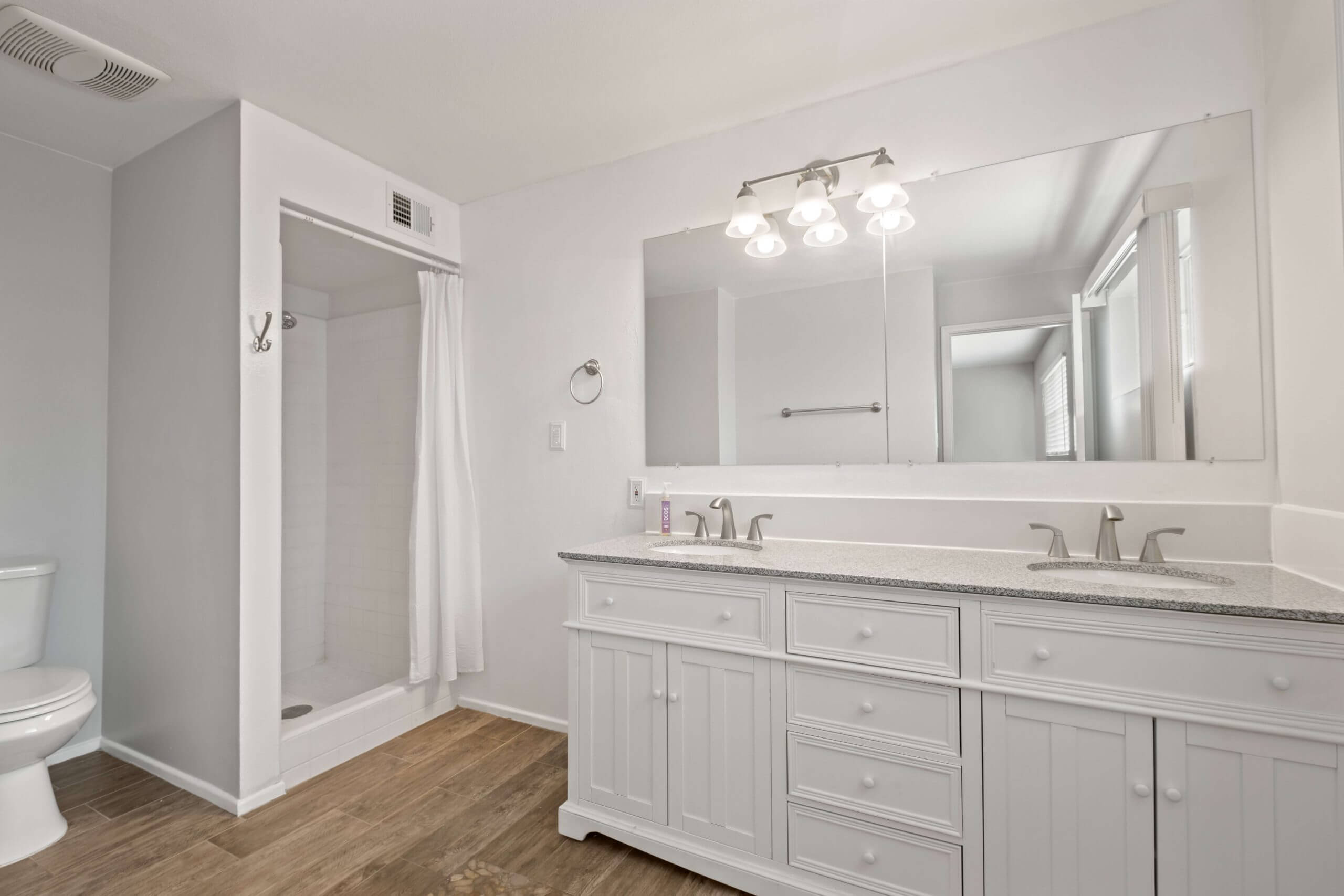 Before removing photographer’s reflection in real estate photo editing