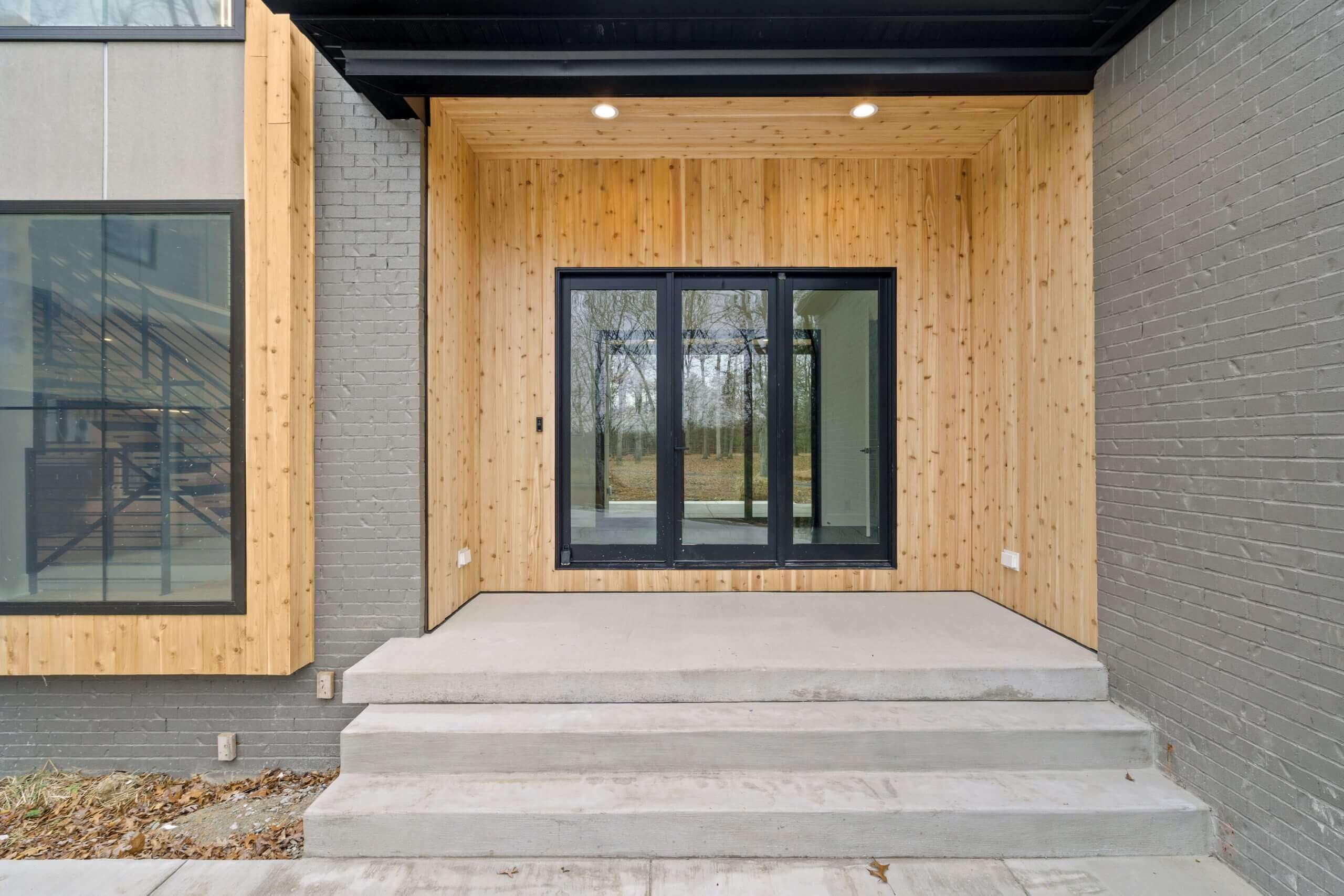 Before removing foreign objects from glass in real estate photo editing